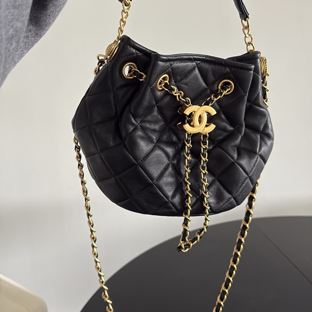 Chanel Black Quilted Leather Bag